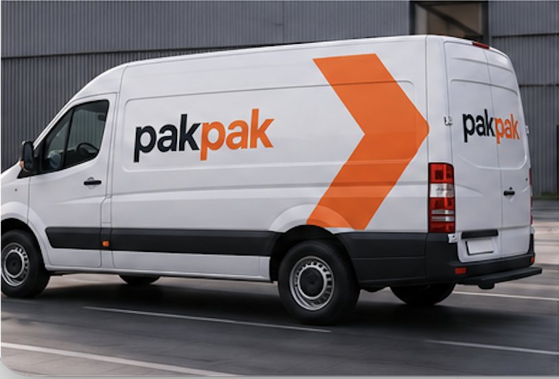 Furgoneta con la marca pakpak